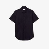 Áo Sơ Mi Lacoste Nam Dáng Suông Tay Ngắn Chất Liệu Cotton
