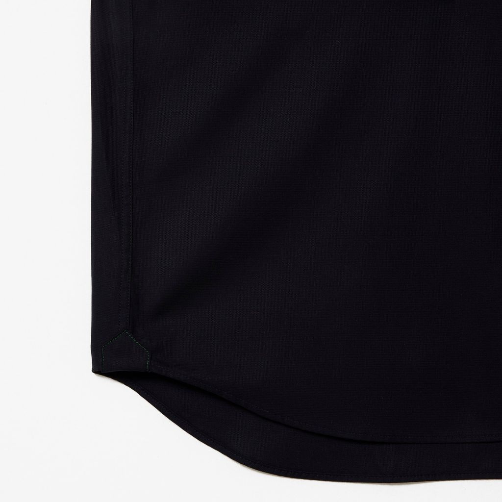 Áo Sơ Mi Lacoste Nam Dáng Suông Chất Liệu Cotton Màu Trơn