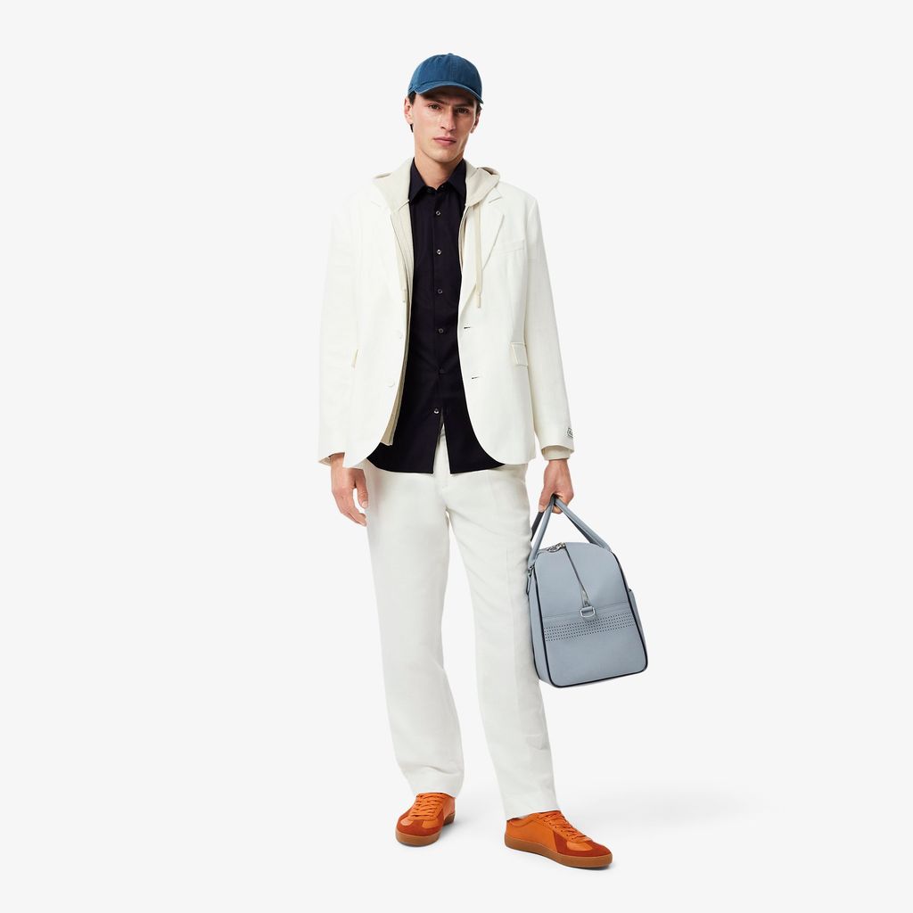 Áo Sơ Mi Lacoste Nam Dáng Suông Tay Ngắn Chất Liệu Cotton