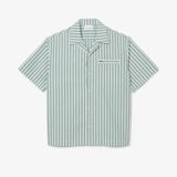 Áo Sơ Mi Ngắn Tay Lacoste Nam Dáng Rộng Họa Tiết Sọc