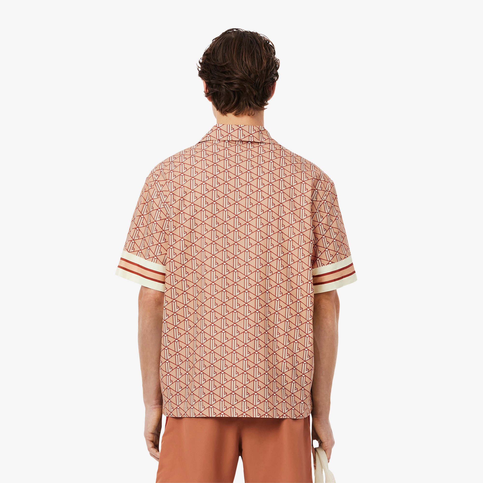 Áo Sơ Mi Lacoste Nam Dáng Thẳng Họa Tiết Monogram