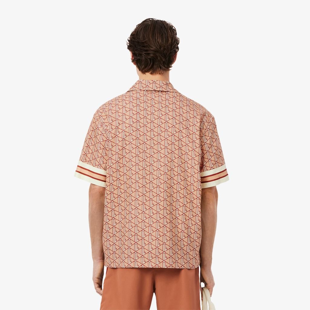 Áo Sơ Mi Lacoste Nam Dáng Thẳng Họa Tiết Monogram