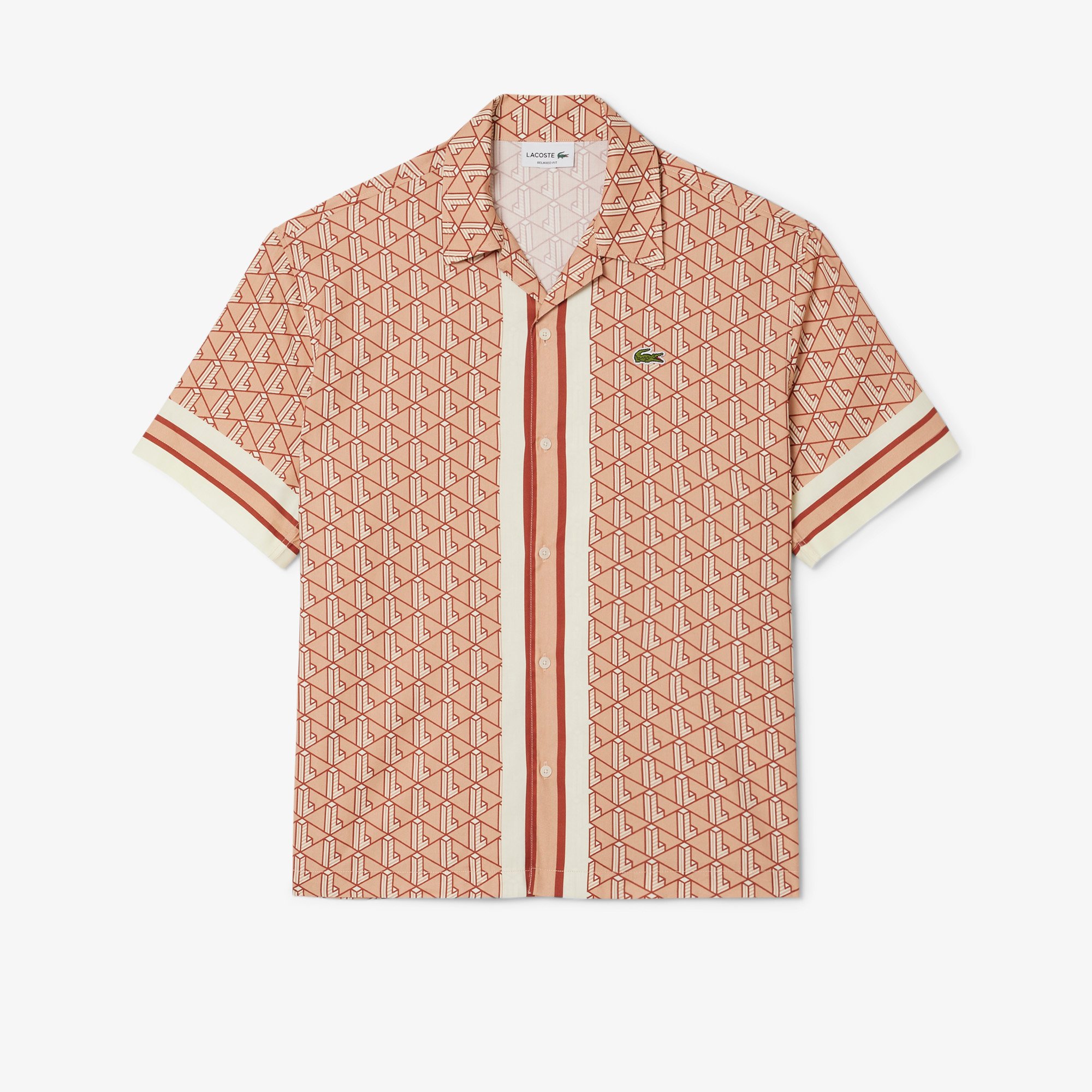 Áo Sơ Mi Lacoste Nam Dáng Thẳng Họa Tiết Monogram
