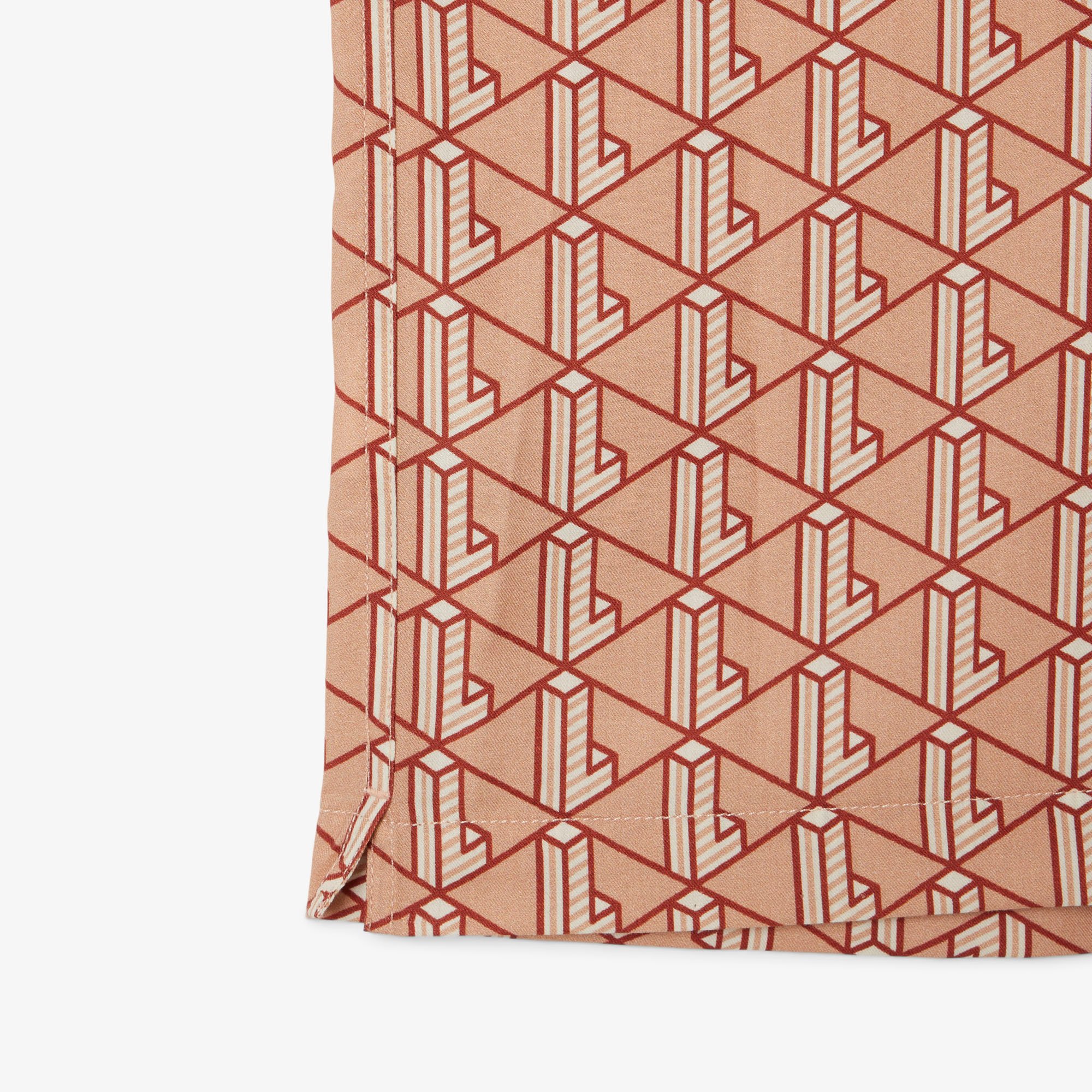 Áo Sơ Mi Lacoste Nam Dáng Thẳng Họa Tiết Monogram