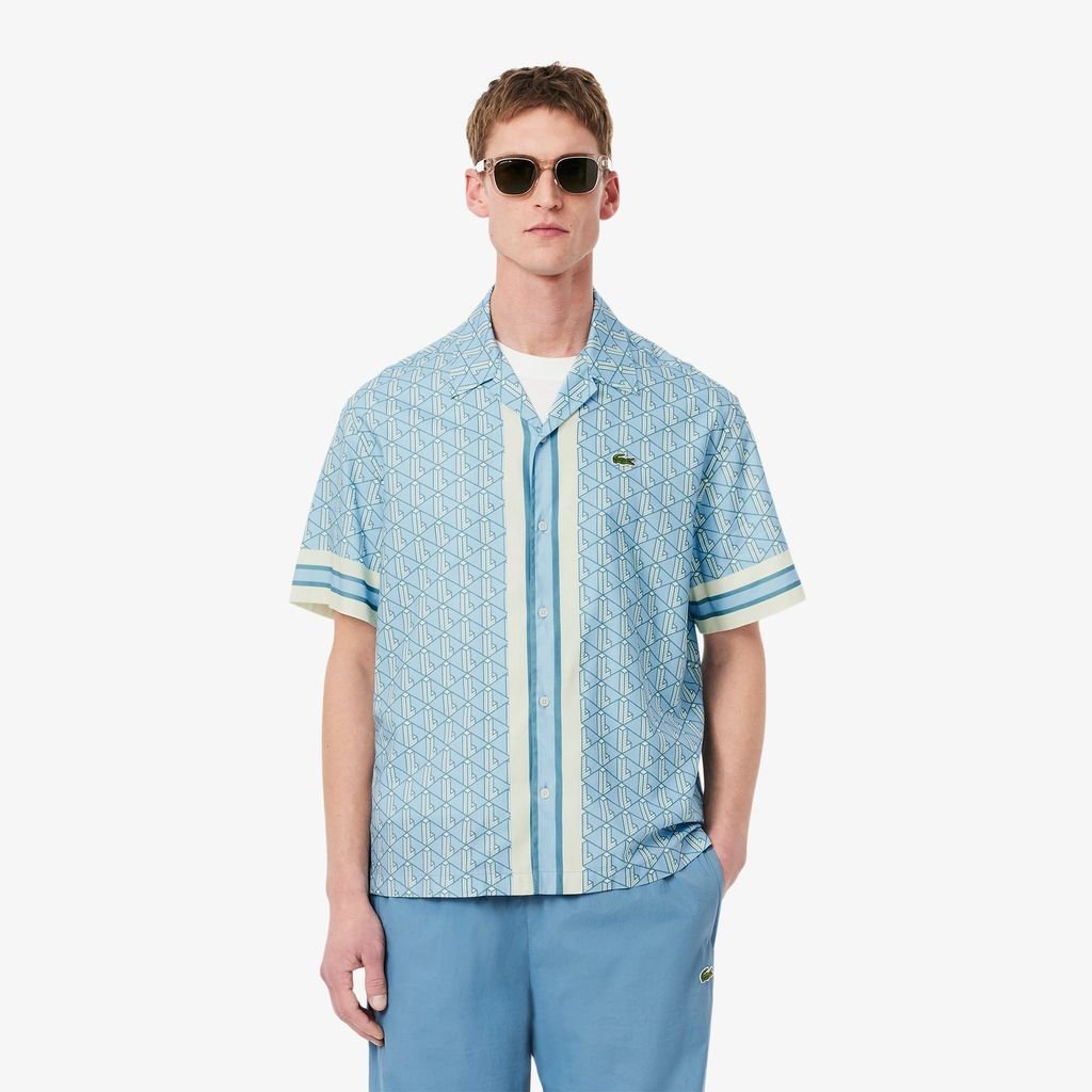 Áo Sơ Mi Lacoste Nam Dáng Thẳng Họa Tiết Monogram