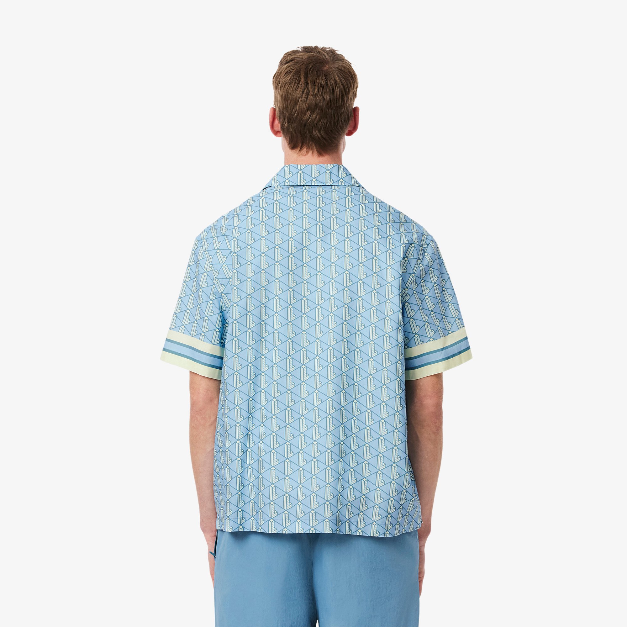 Áo Sơ Mi Lacoste Nam Dáng Thẳng Họa Tiết Monogram