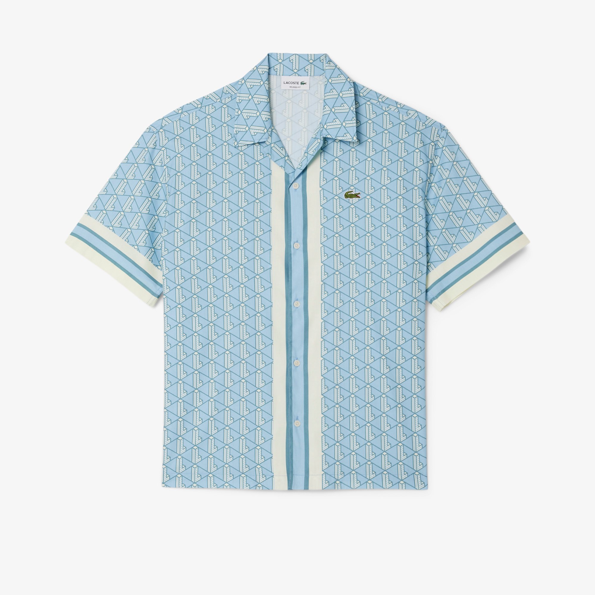 Áo Sơ Mi Lacoste Nam Dáng Thẳng Họa Tiết Monogram