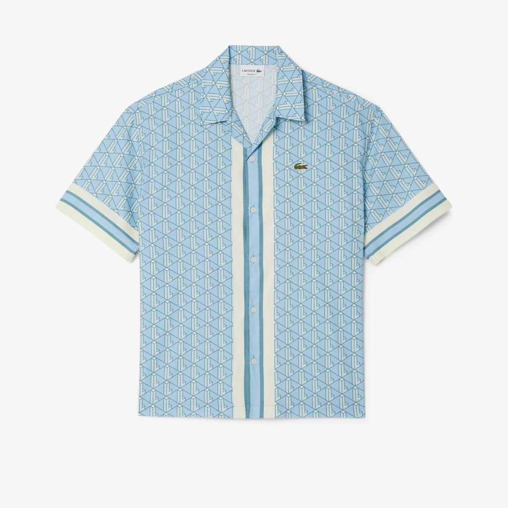 Áo Sơ Mi Lacoste Nam Dáng Thẳng Họa Tiết Monogram