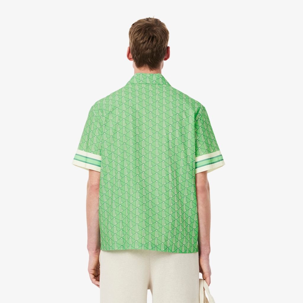 Áo Sơ Mi Lacoste Nam Dáng Thẳng Họa Tiết Monogram