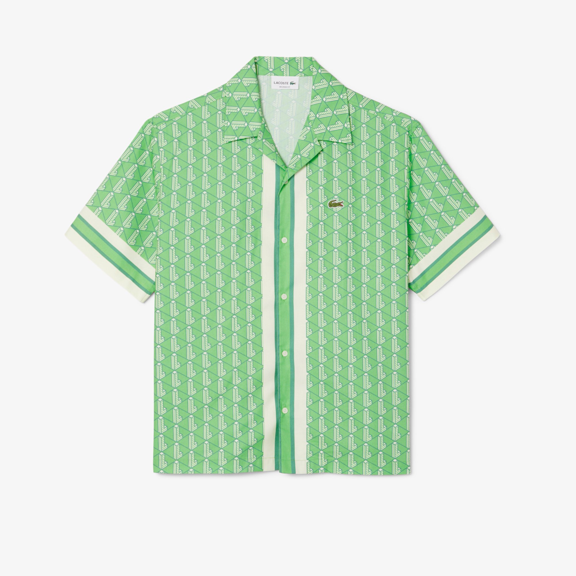 Áo Sơ Mi Lacoste Nam Dáng Thẳng Họa Tiết Monogram