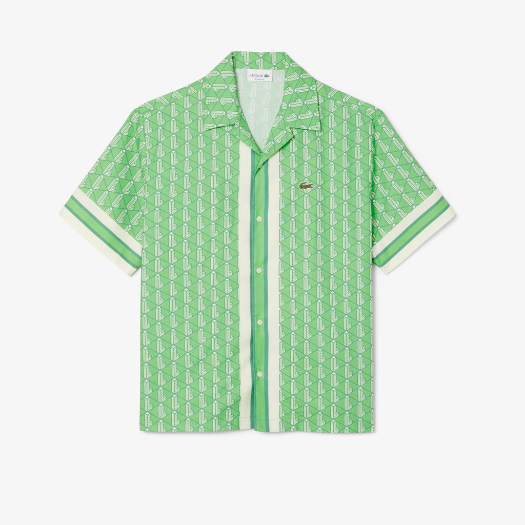 Áo Sơ Mi Lacoste Nam Dáng Thẳng Họa Tiết Monogram