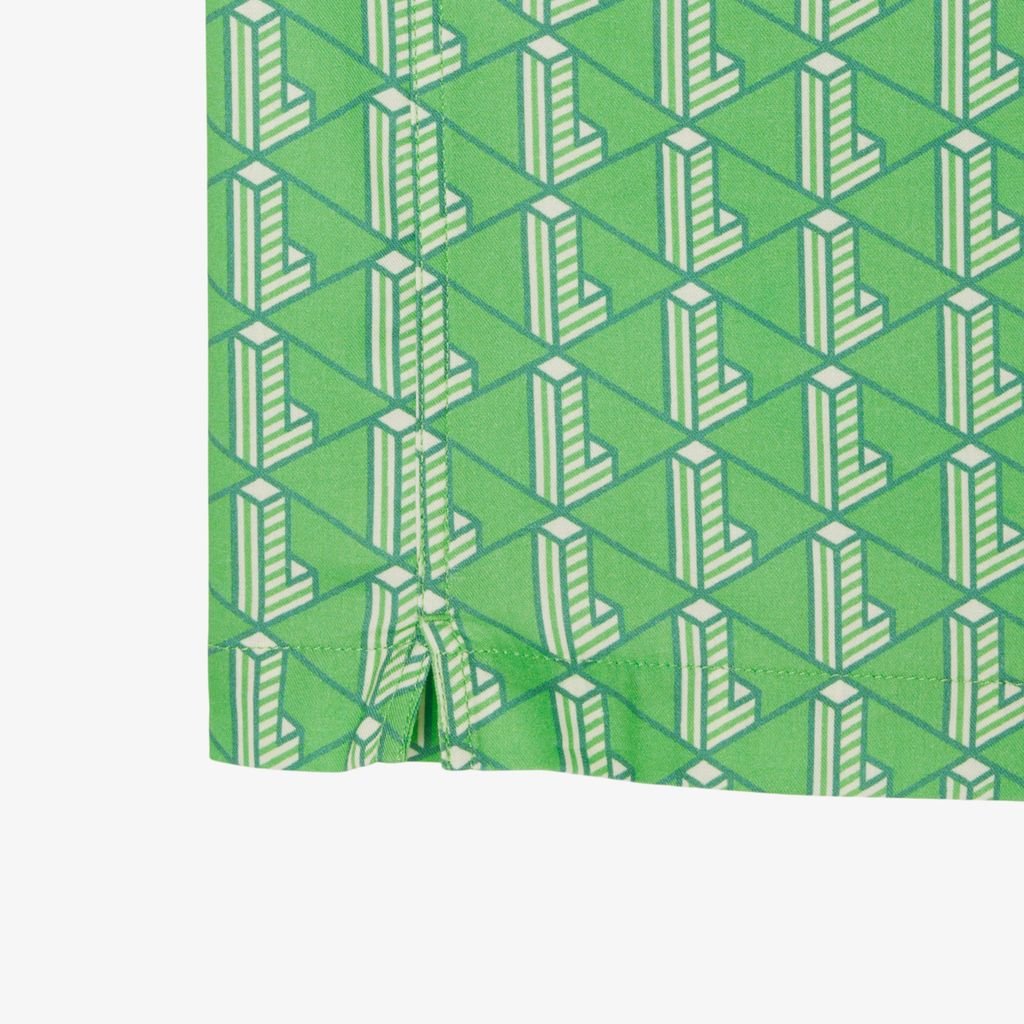 Áo Sơ Mi Lacoste Nam Dáng Thẳng Họa Tiết Monogram