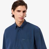 Áo Sơ Mi Lacoste Nam Dáng Rộng Chất Liệu Poplin Nhẹ