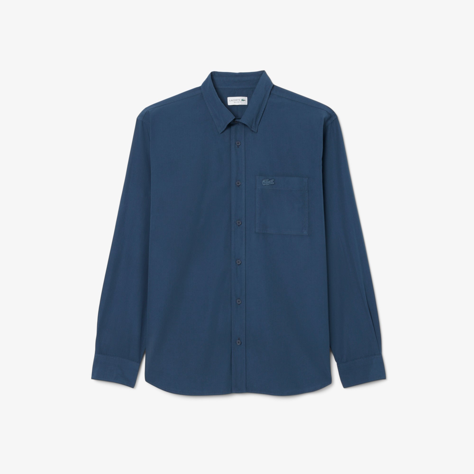 Áo Sơ Mi Lacoste Nam Dáng Rộng Chất Liệu Poplin Nhẹ