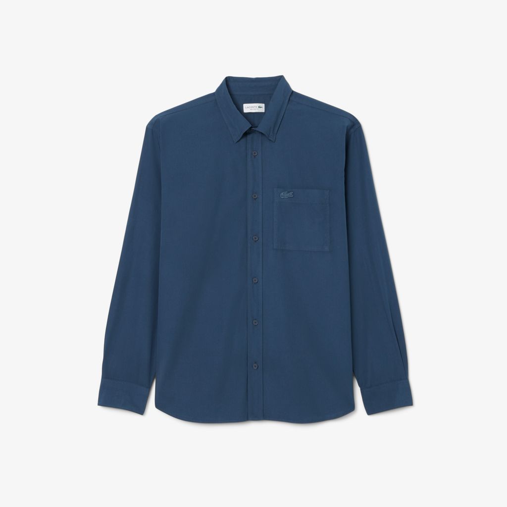 Áo Sơ Mi Lacoste Nam Dáng Rộng Chất Liệu Poplin Nhẹ