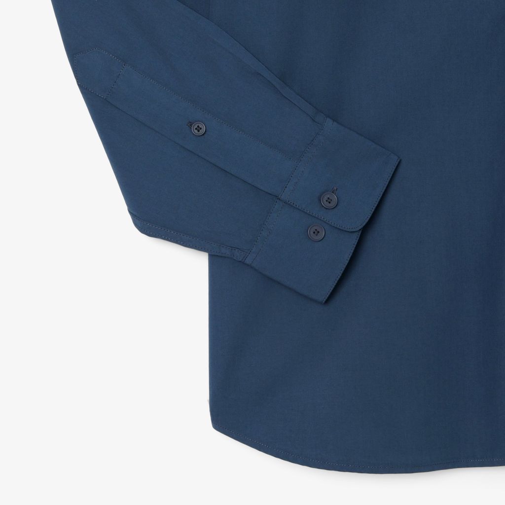 Áo Sơ Mi Lacoste Nam Dáng Rộng Chất Liệu Poplin Nhẹ