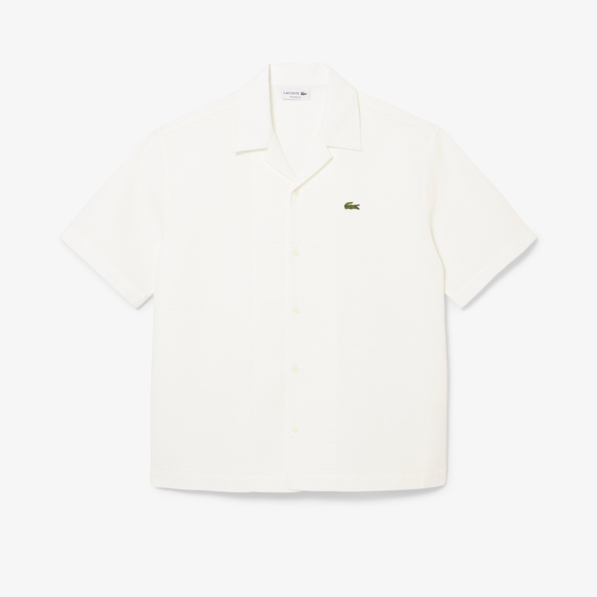 Áo Sơ Mi Lacoste Nam Dáng Rộng Họa Tiết Waffle