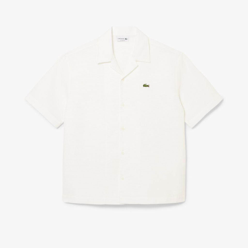 Áo Sơ Mi Lacoste Nam Dáng Rộng Họa Tiết Waffle