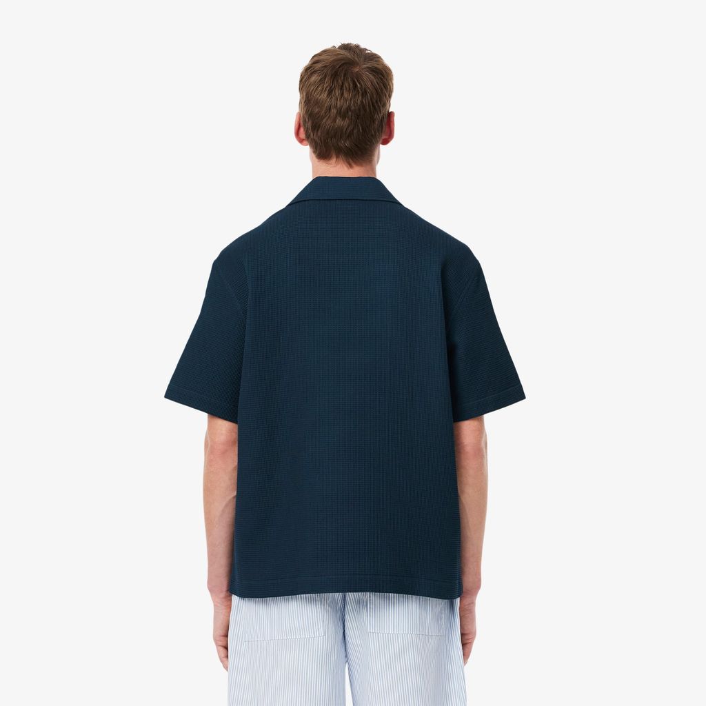 Áo Sơ Mi Lacoste Nam Dáng Rộng Họa Tiết Waffle