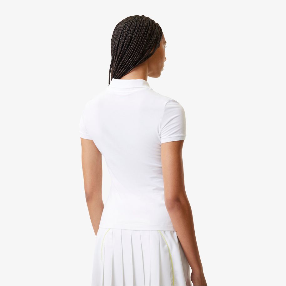 Áo Polo Lacoste Nữ Dáng Ôm Chất Liệu Jersey L.12.D