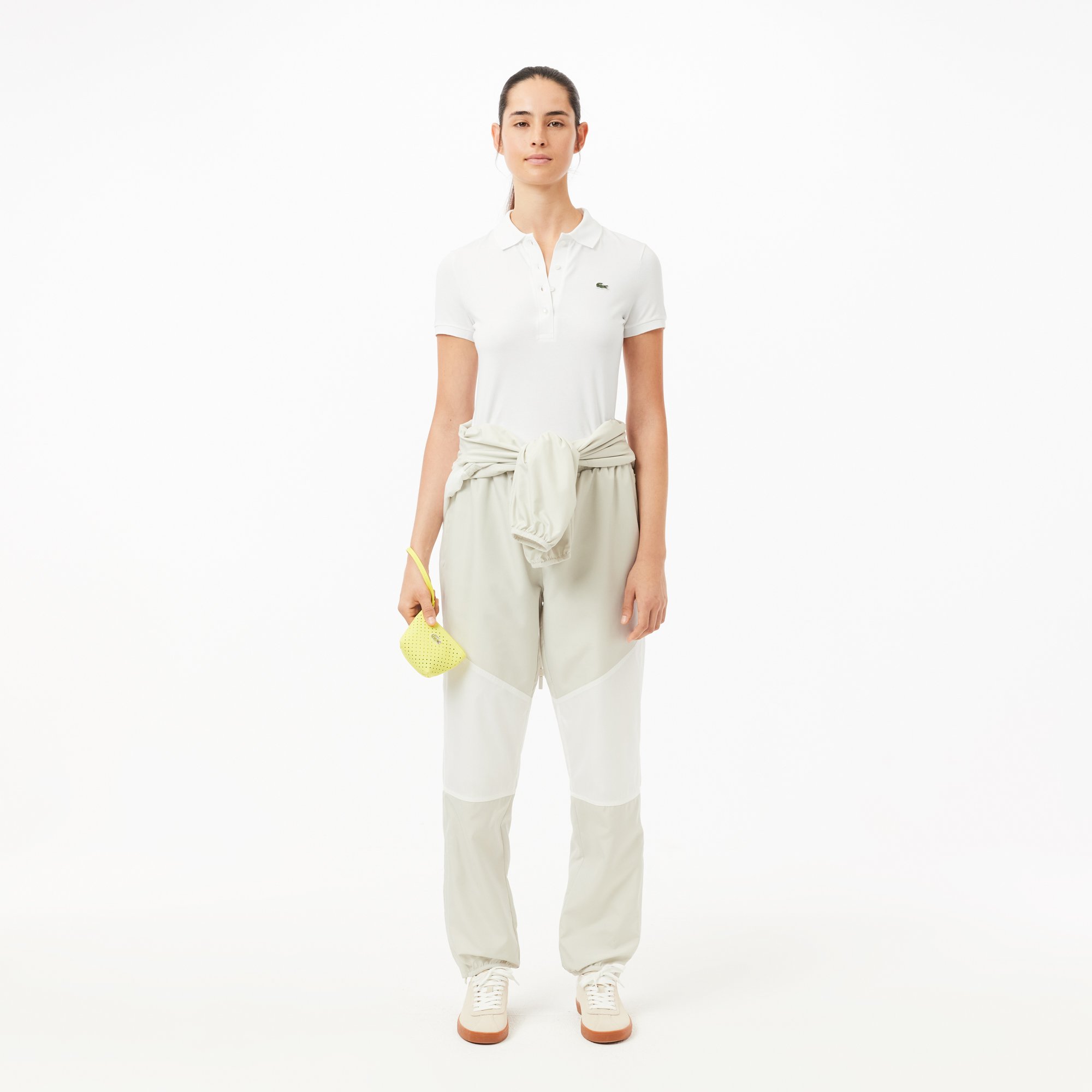 Áo Polo Lacoste Nữ Dáng Ôm Chất Liệu Jersey L.12.D