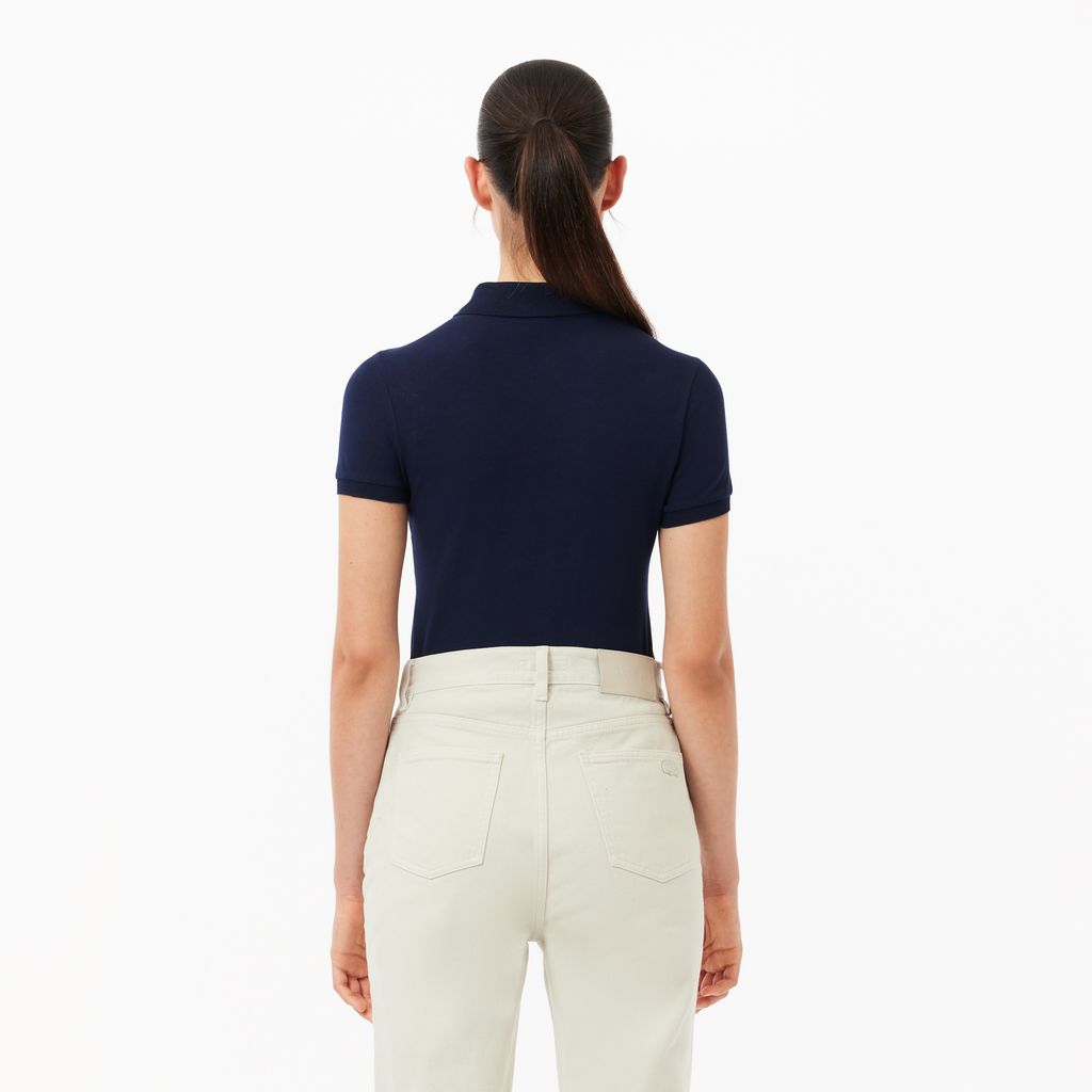 Áo Polo Lacoste Nữ Dáng Ôm Chất Liệu Jersey L.12.D