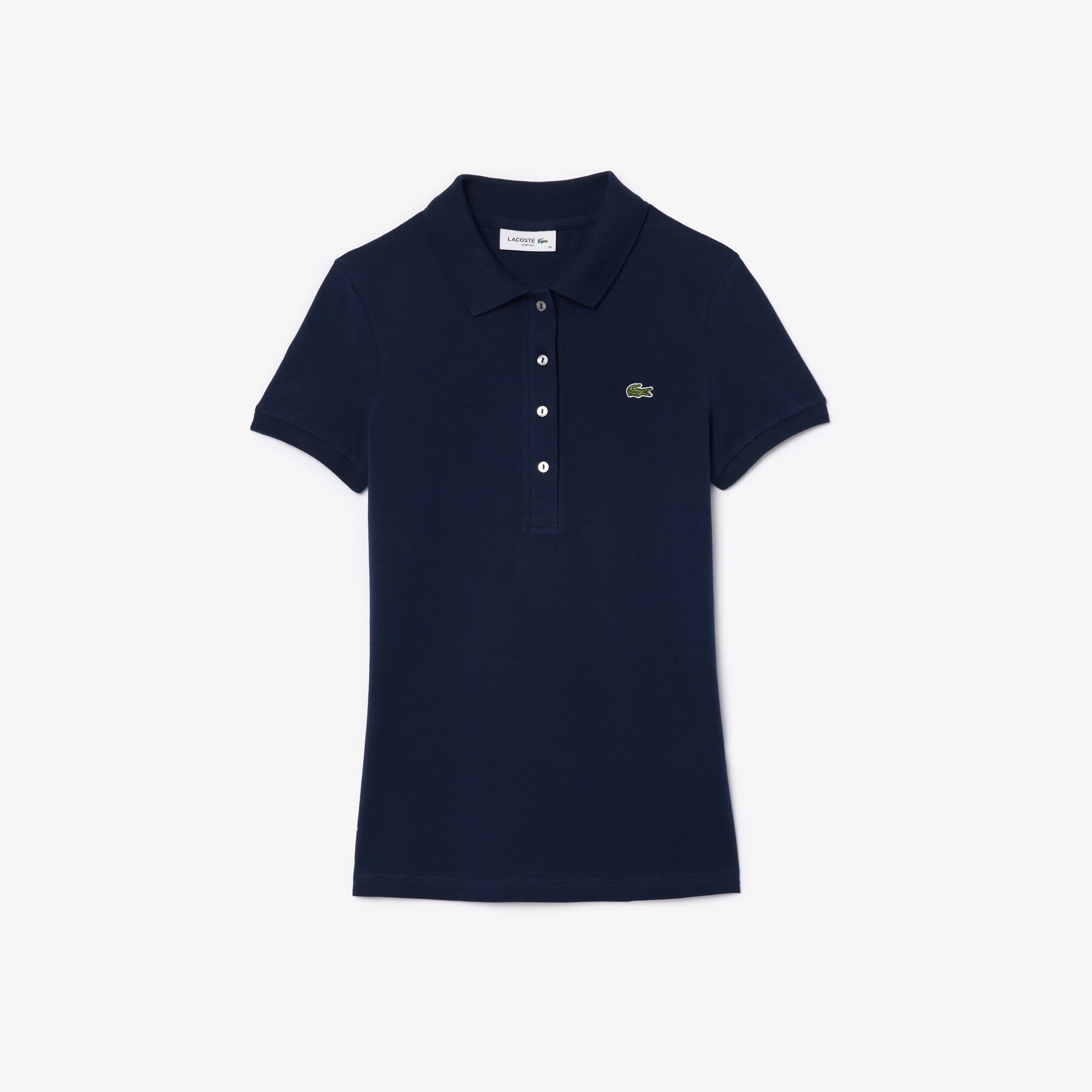 Áo Polo Lacoste Nữ Dáng Ôm Chất Liệu Jersey L.12.D