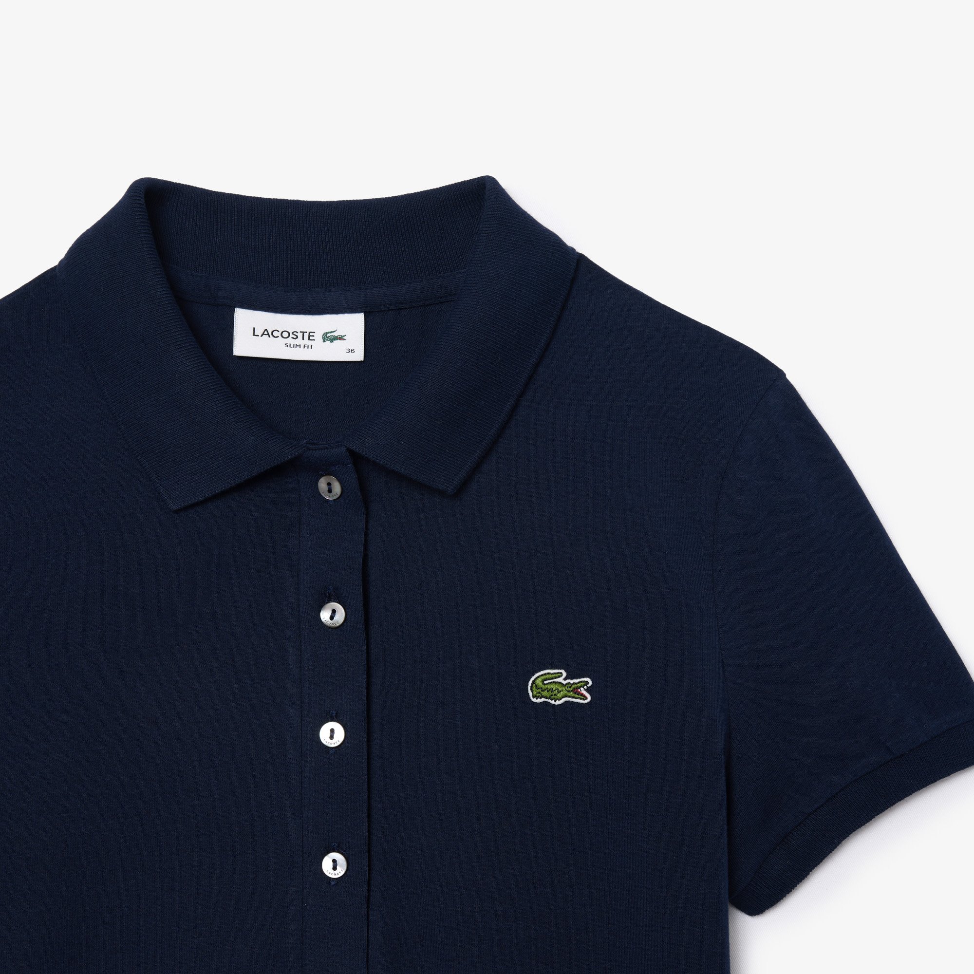 Áo Polo Lacoste Nữ Dáng Ôm Chất Liệu Jersey L.12.D