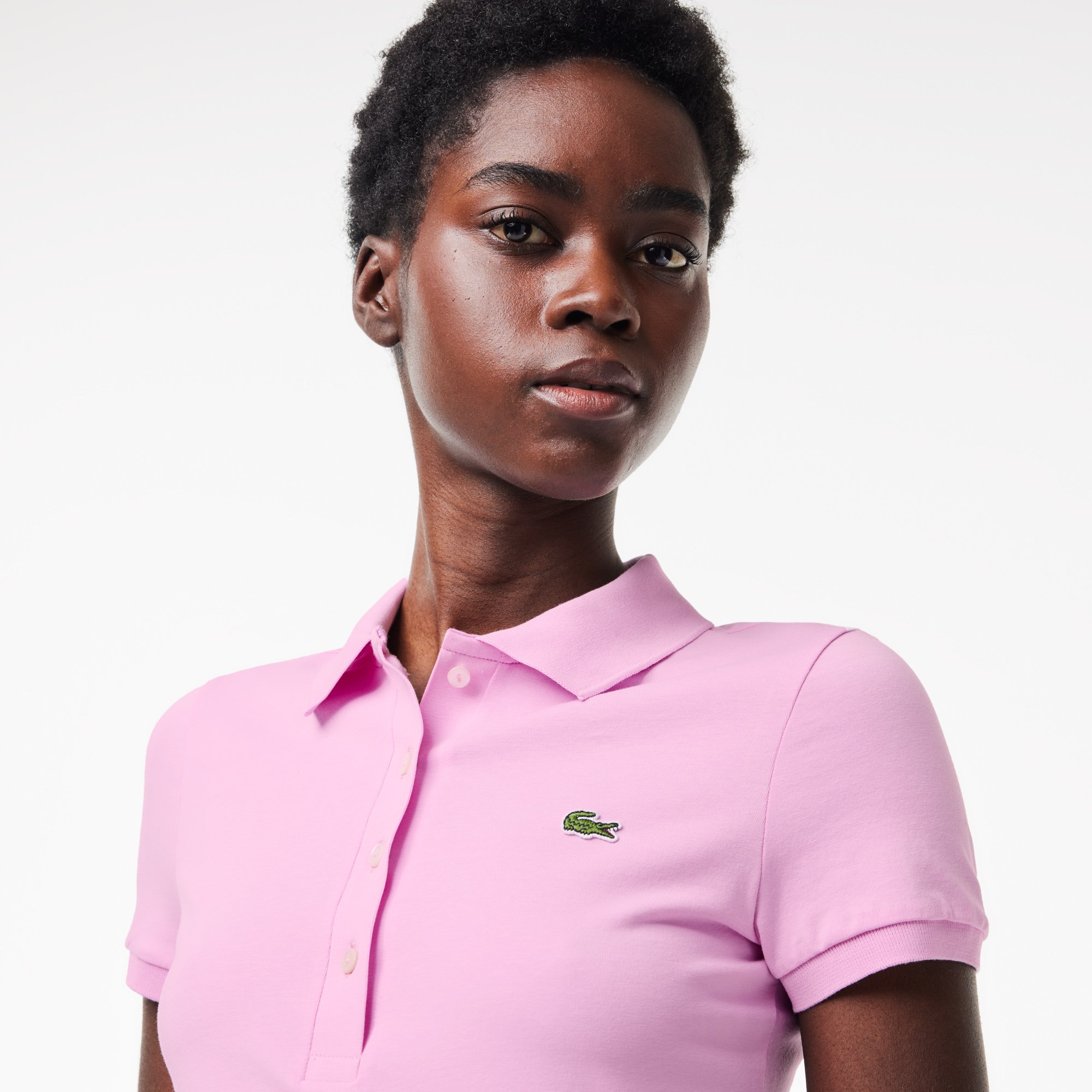 Áo Polo Lacoste Nữ Dáng Ôm Chất Liệu Jersey L.12.D
