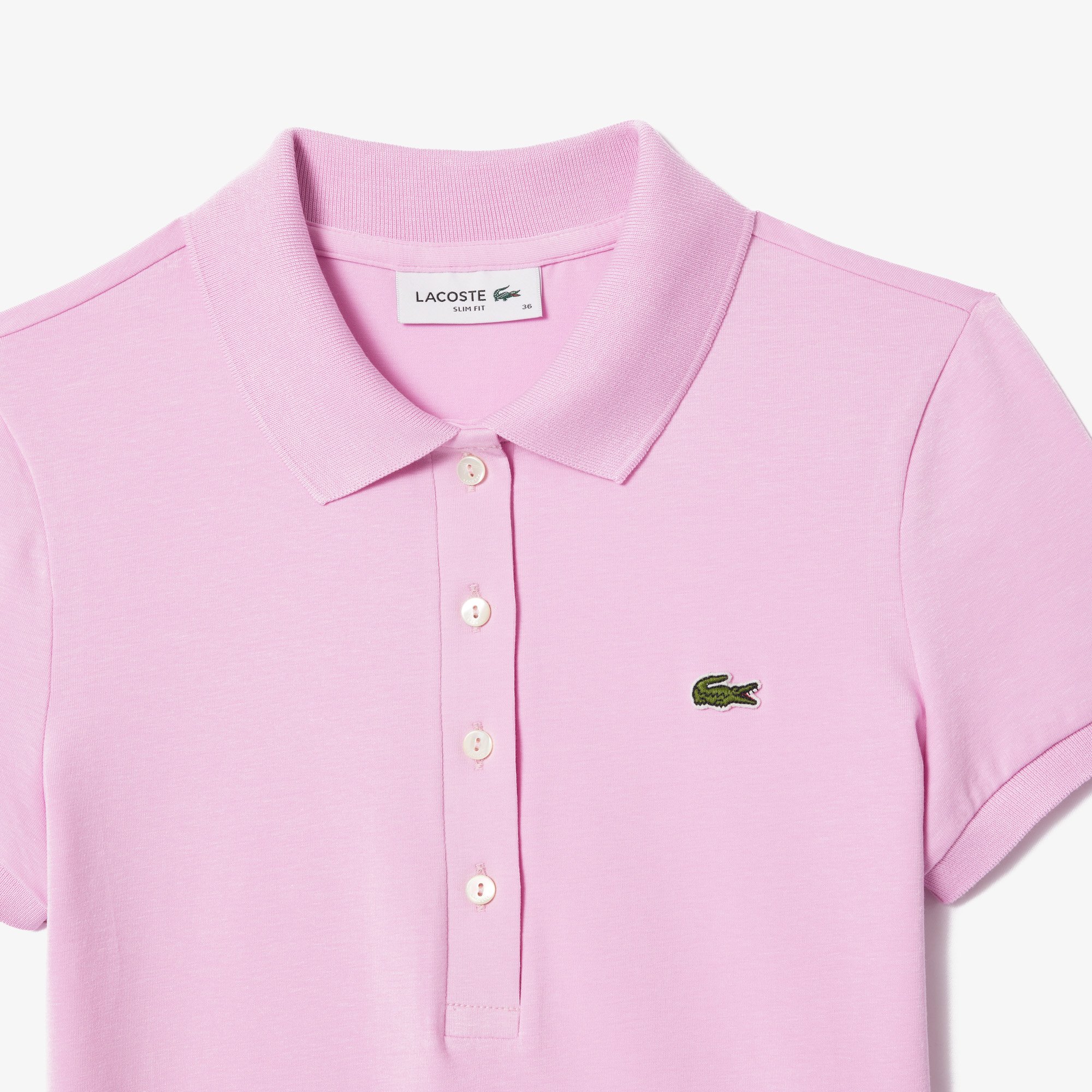 Áo Polo Lacoste Nữ Dáng Ôm Chất Liệu Jersey L.12.D