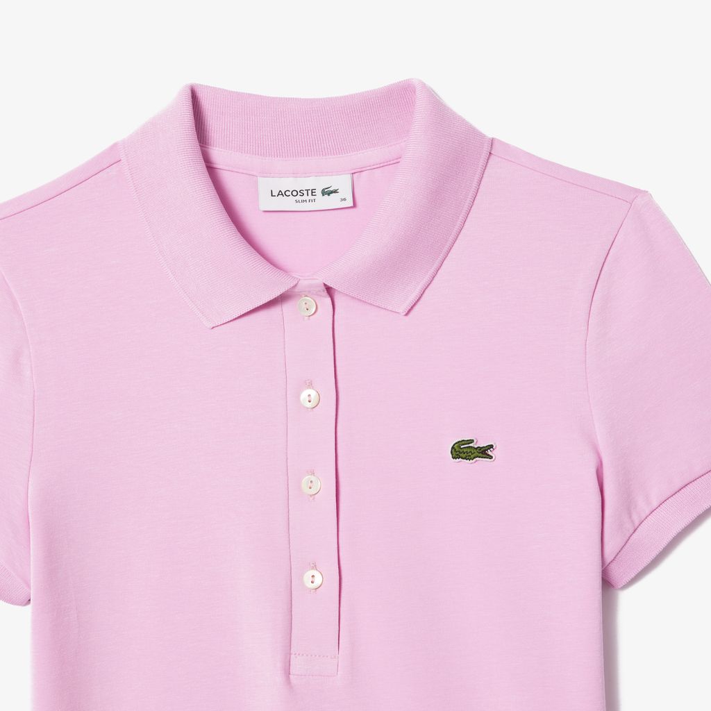 Áo Polo Lacoste Nữ Dáng Ôm Chất Liệu Jersey L.12.D