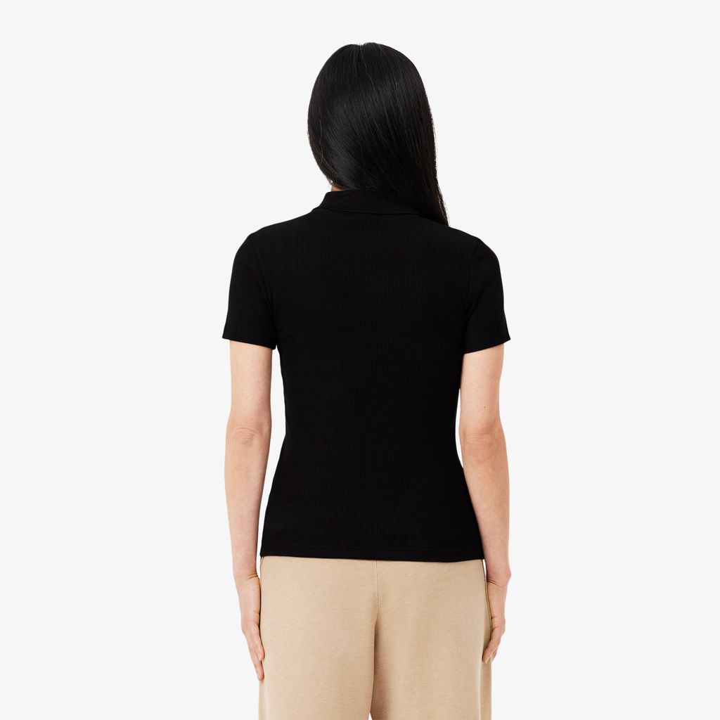 Áo Polo Lacoste Nữ L.12.D Ôm Dáng Chất Liệu Cotton Gân