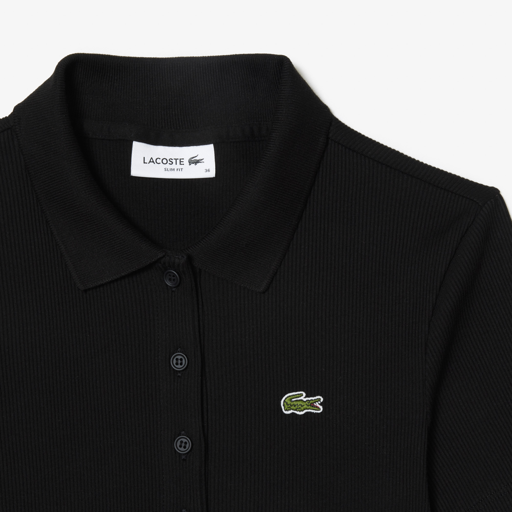 Áo Polo Lacoste Nữ L.12.D Ôm Dáng Chất Liệu Cotton Gân