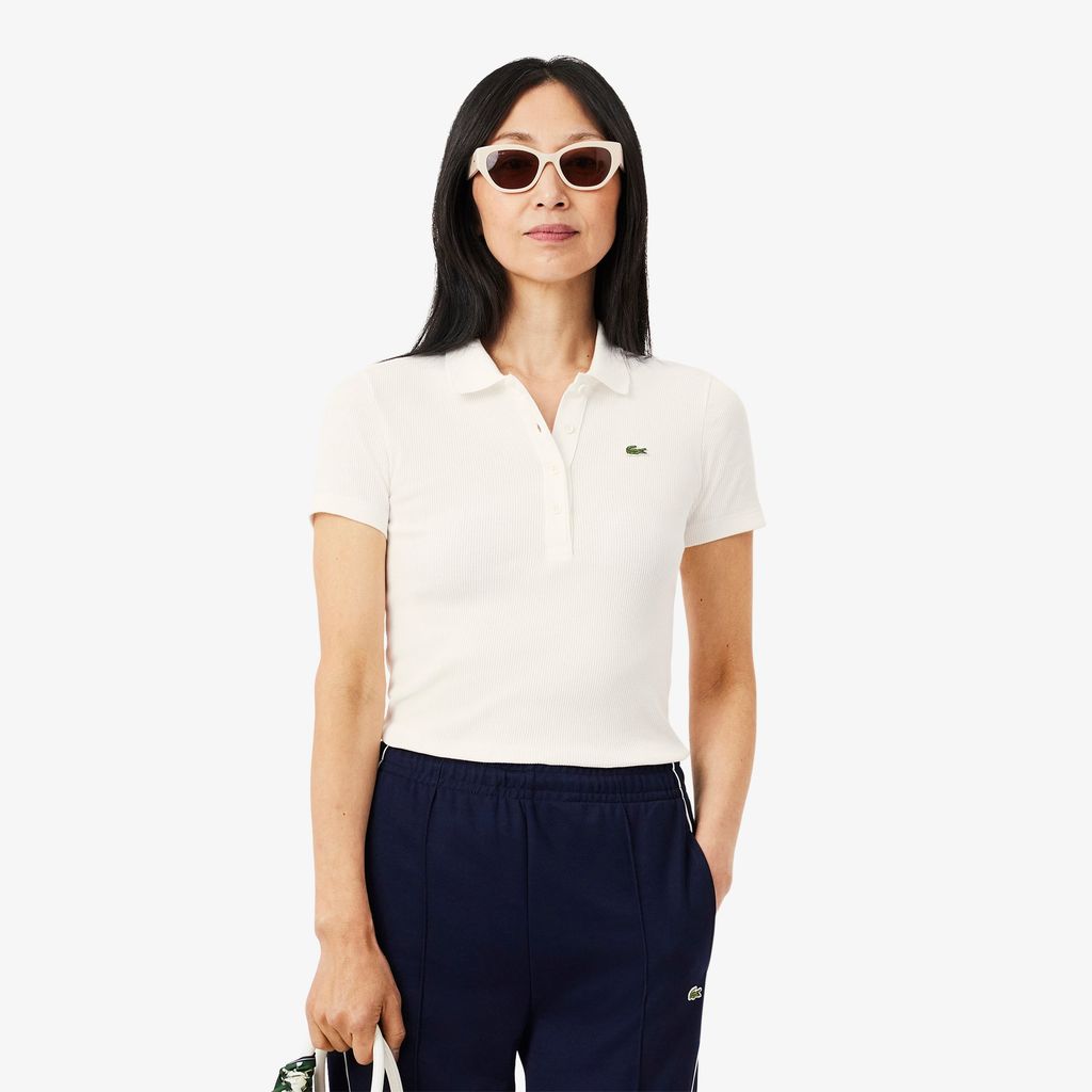 Áo Polo Lacoste Nữ L.12.D Ôm Dáng Chất Liệu Cotton Gân
