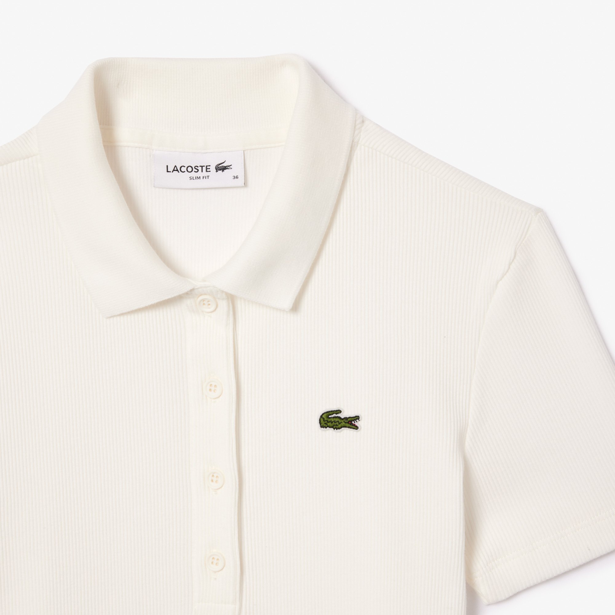 Áo Polo Lacoste Nữ L.12.D Ôm Dáng Chất Liệu Cotton Gân