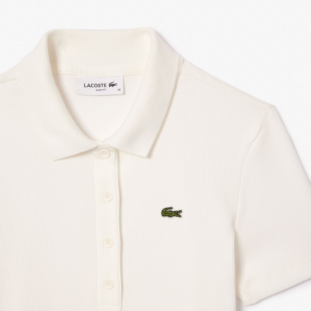 Áo Polo Lacoste Nữ L.12.D Ôm Dáng Chất Liệu Cotton Gân