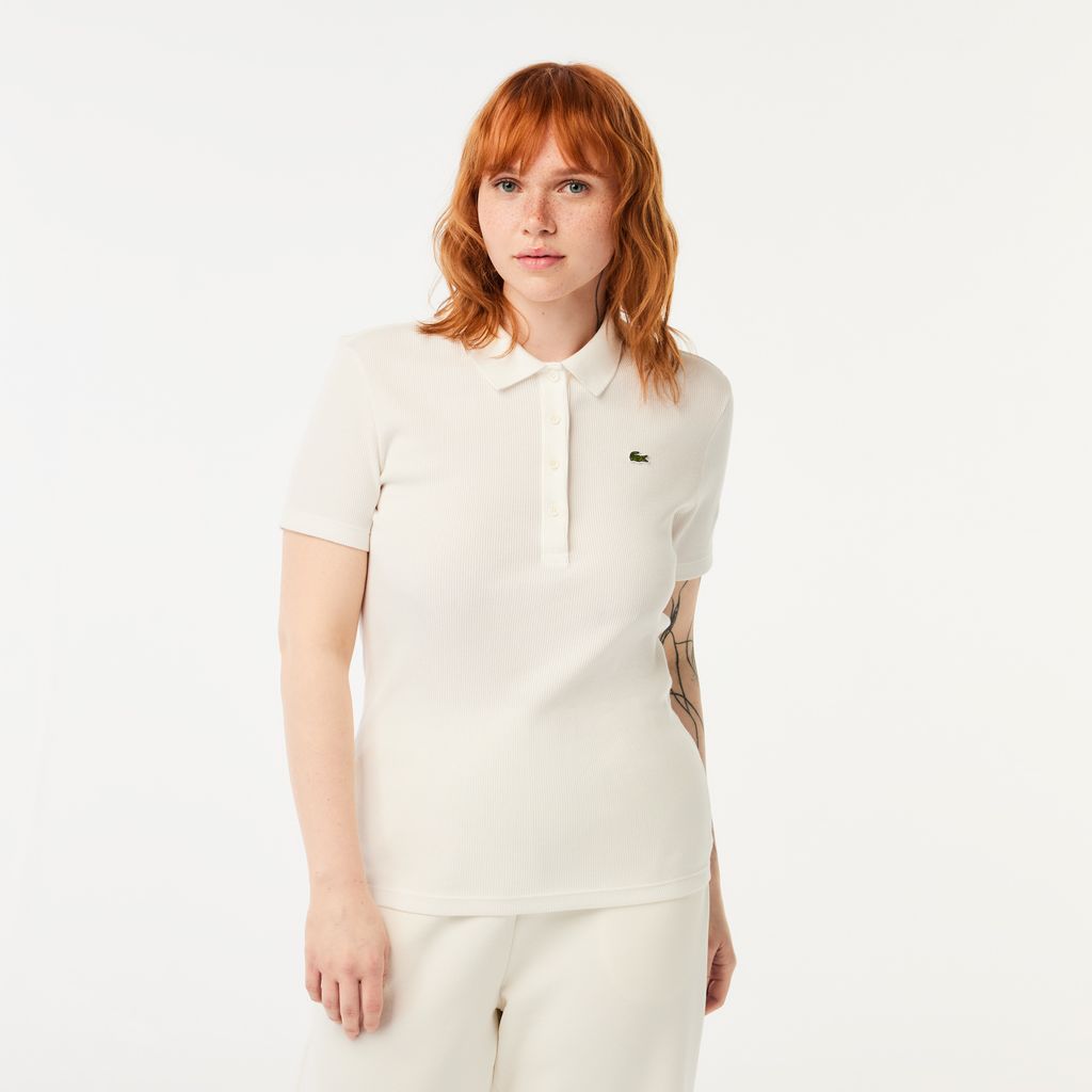 Áo Polo Lacoste Nữ L.12.D Ôm Dáng Chất Liệu Cotton Gân