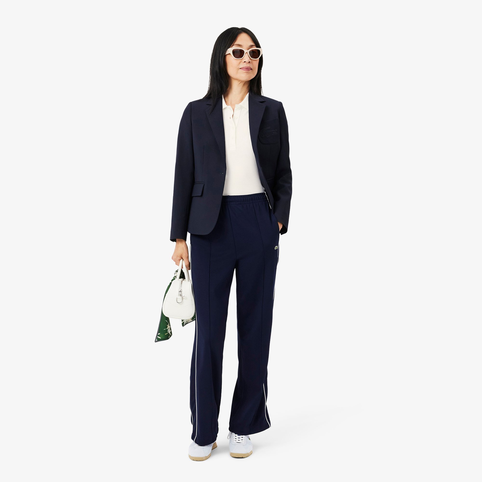Áo Polo Lacoste Nữ L.12.D Ôm Dáng Chất Liệu Cotton Gân