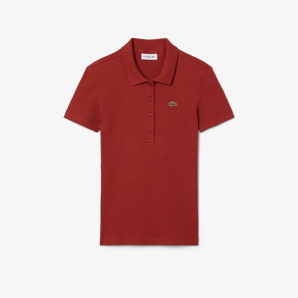 Áo Polo Lacoste Nữ L.12.D Ôm Dáng Chất Liệu Cotton Gân