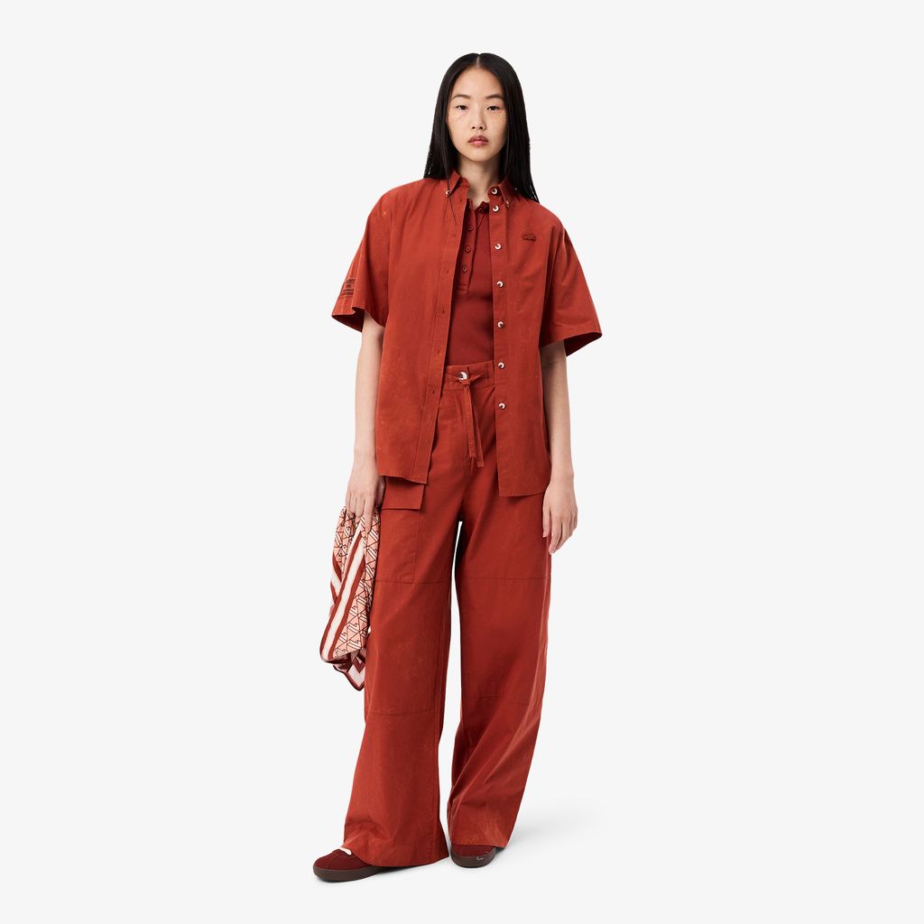 Áo Polo Lacoste Nữ L.12.D Ôm Dáng Chất Liệu Cotton Gân