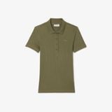 Áo Polo Lacoste Nữ L.12.D Ôm Dáng Chất Liệu Cotton Gân