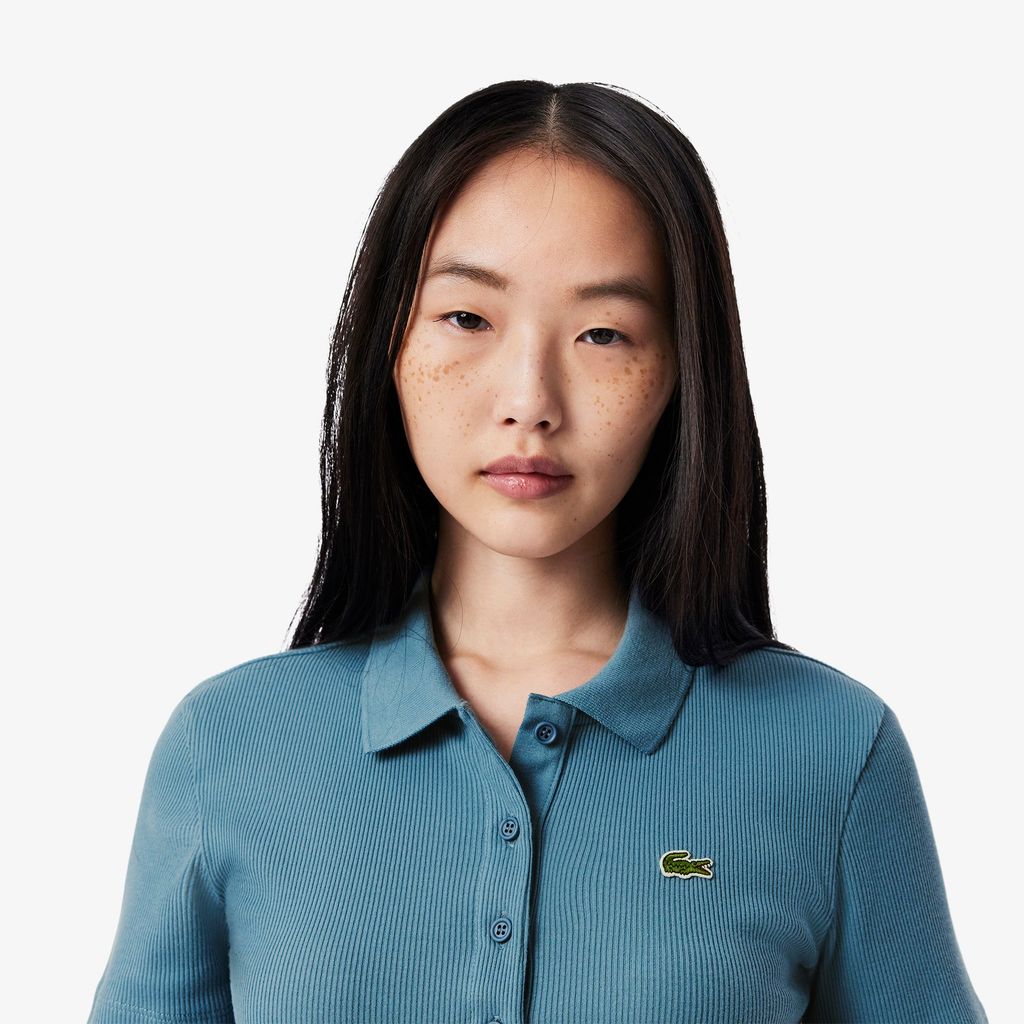 Áo Polo Lacoste Nữ L.12.D Ôm Dáng Chất Liệu Cotton Gân