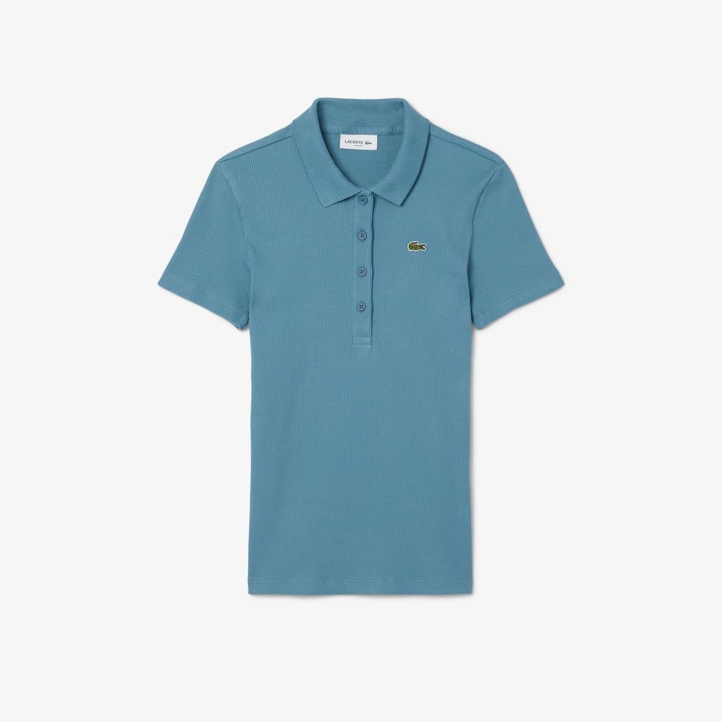 Áo Polo Lacoste Nữ L.12.D Ôm Dáng Chất Liệu Cotton Gân
