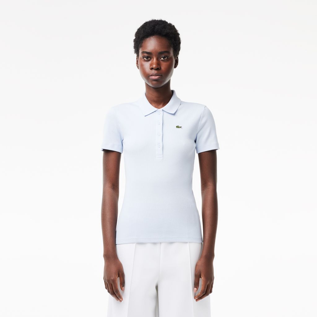 Áo Polo Lacoste Nữ L.12.D Ôm Dáng Chất Liệu Cotton Gân