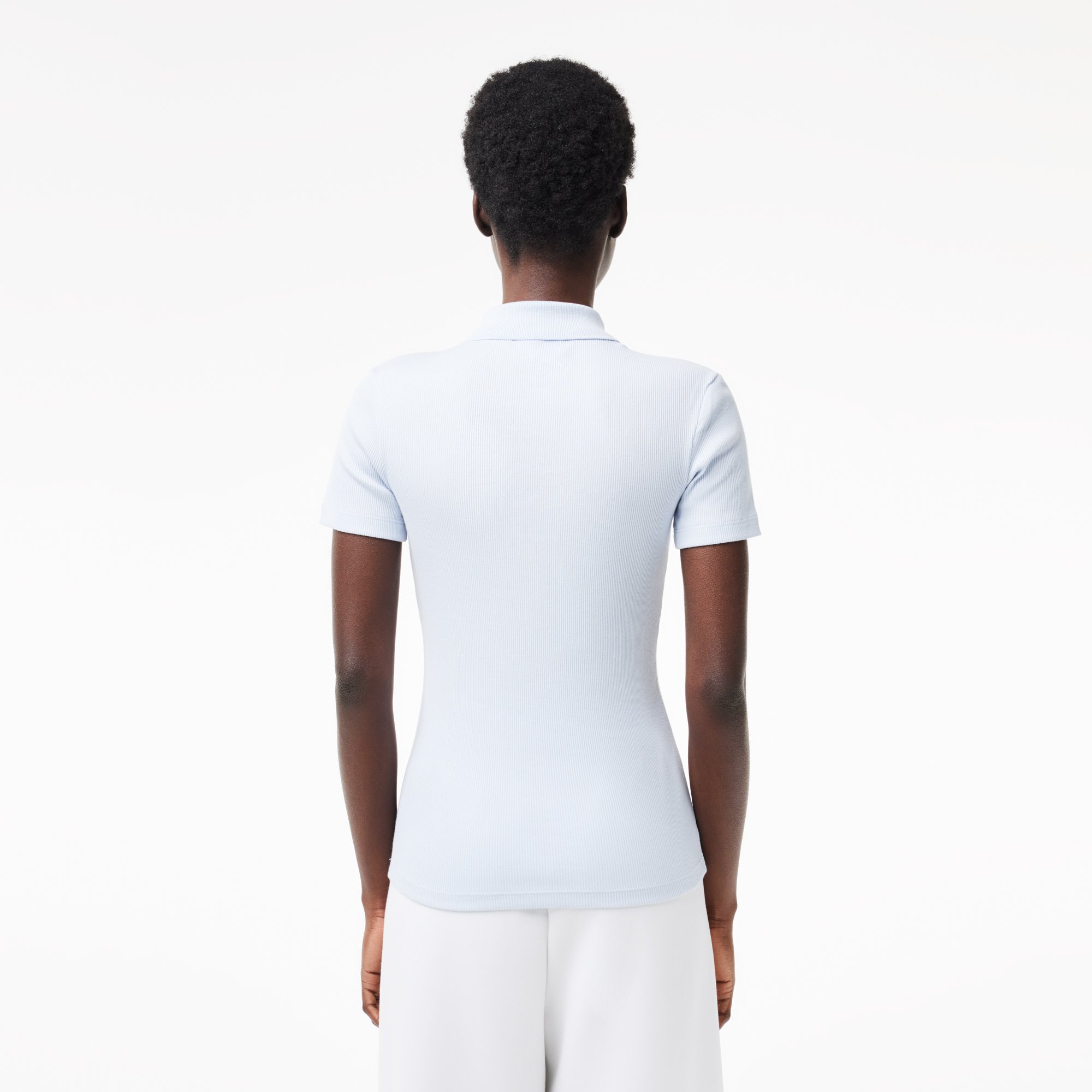 Áo Polo Lacoste Nữ L.12.D Ôm Dáng Chất Liệu Cotton Gân