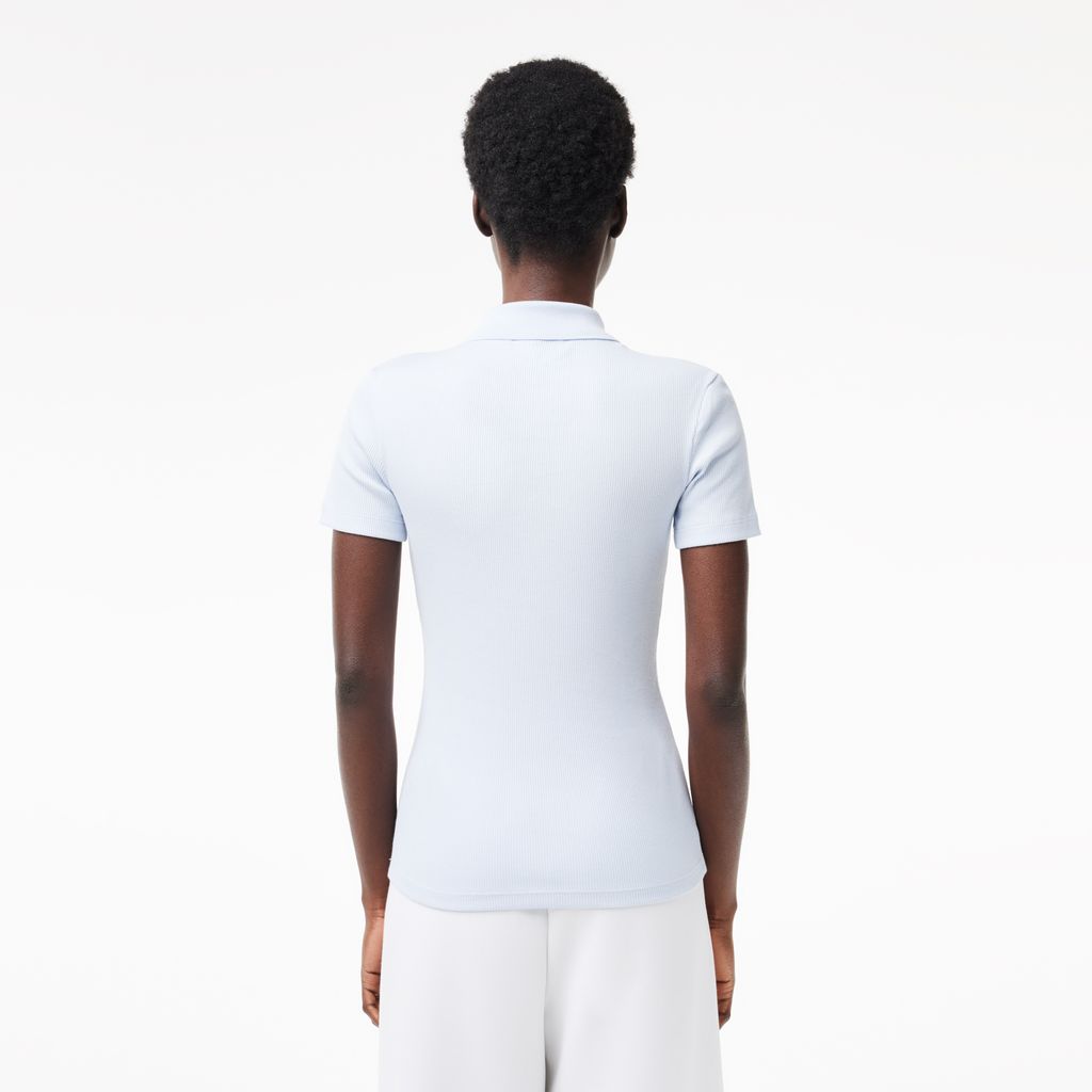 Áo Polo Lacoste Nữ L.12.D Ôm Dáng Chất Liệu Cotton Gân