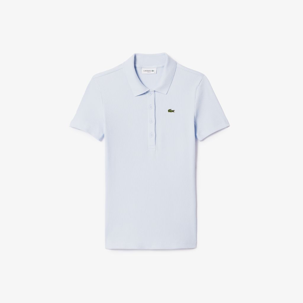 Áo Polo Lacoste Nữ L.12.D Ôm Dáng Chất Liệu Cotton Gân