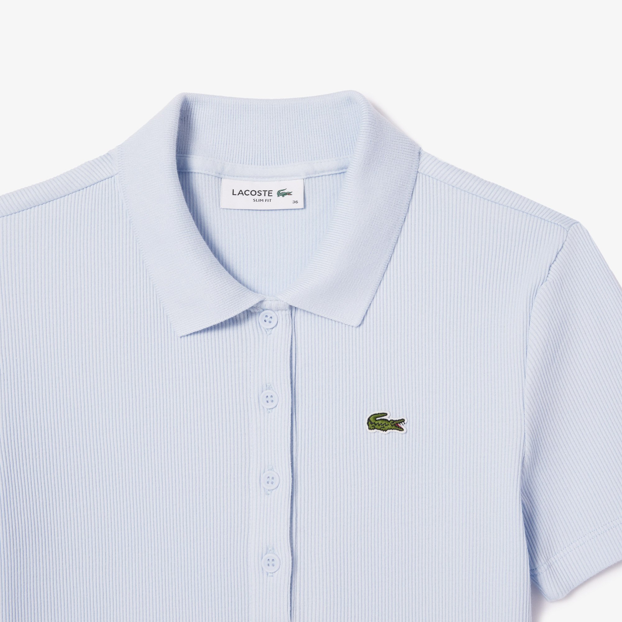 Áo Polo Lacoste Nữ L.12.D Ôm Dáng Chất Liệu Cotton Gân