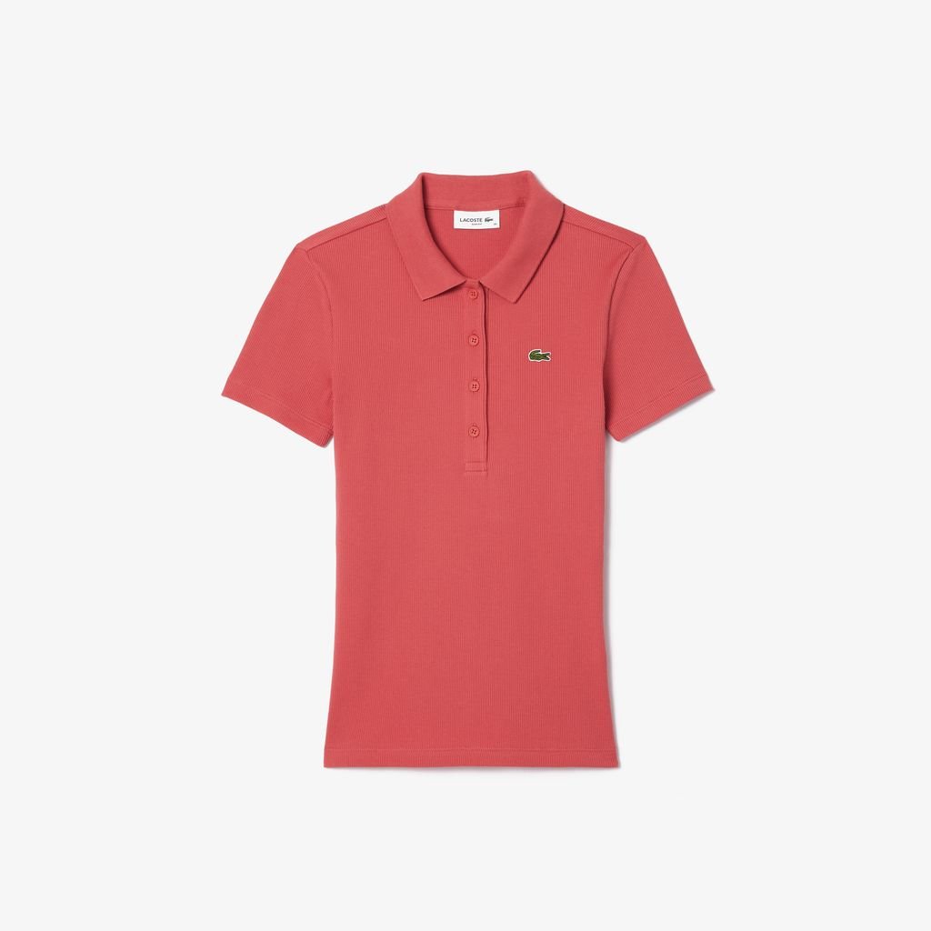Áo Polo Lacoste Nữ L.12.D Ôm Dáng Chất Liệu Cotton Gân