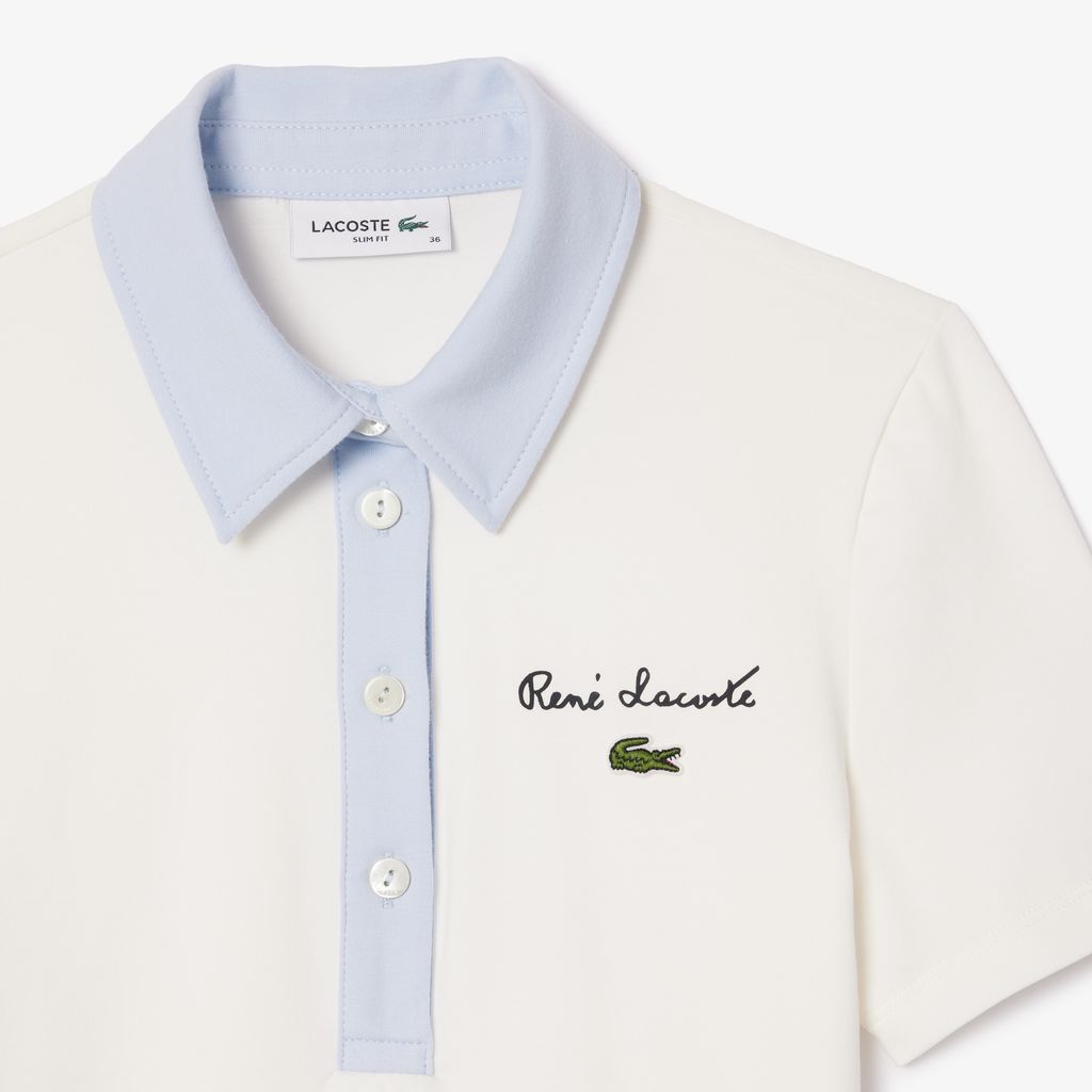 Áo Polo Lacoste Nữ Ôm Dáng Chất Liệu Jersey Co Giãn